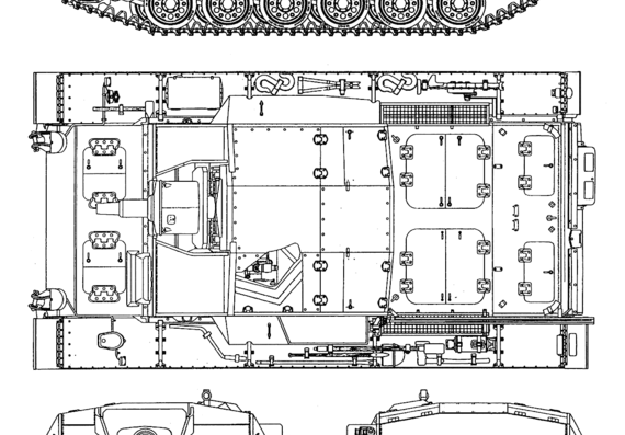 Tank StuG III Ausf C and B - drawings, dimensions, figures