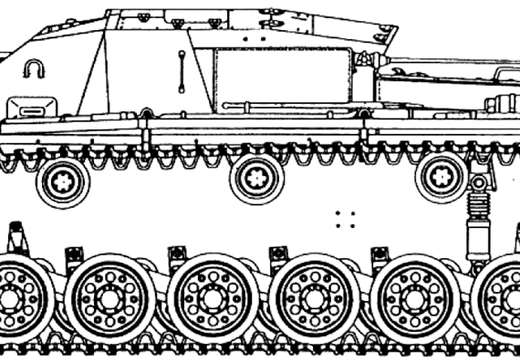 Tank StuG III ausf A - drawings, dimensions, figures
