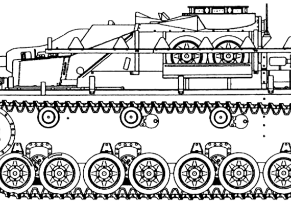 Tank StuG IV - drawings, dimensions, pictures