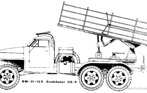 Studebaker US 6 tank - drawings, dimensions, figures