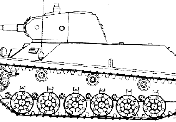 Tank T-126SP - drawings, dimensions, figures