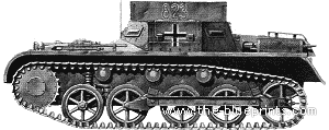 Tank T-1A Ammunition transport - drawings, dimensions, figures