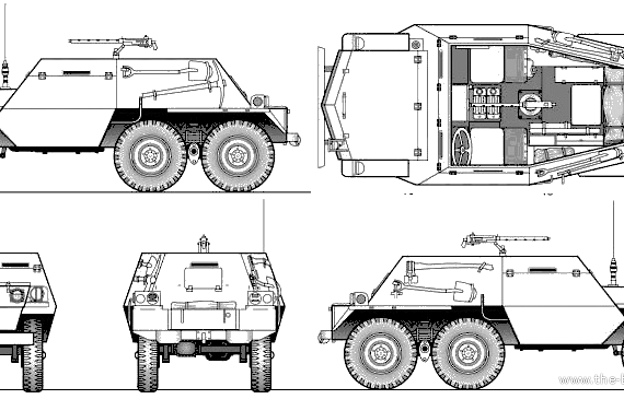 Танк T-24 Scout Car - чертежи, габариты, рисунки