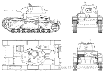 Танк T-26S (1937) - чертежи, габариты, рисунки