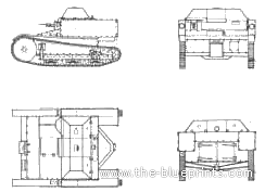 Tank T-27A Tankette (1932) - drawings, dimensions, pictures