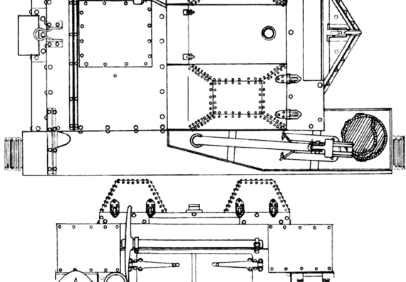 Tank T-27 04 - drawings, dimensions, figures