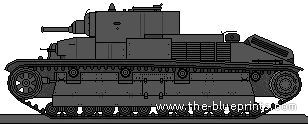 Tank T-28E - drawings, dimensions, figures