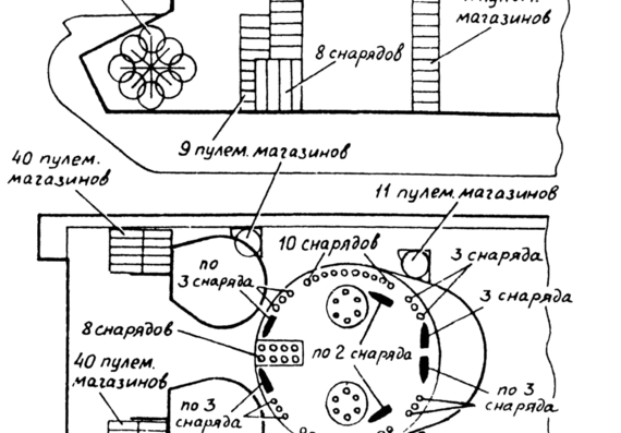 Tank T-28 (Boeukladka) - drawings, dimensions, figures