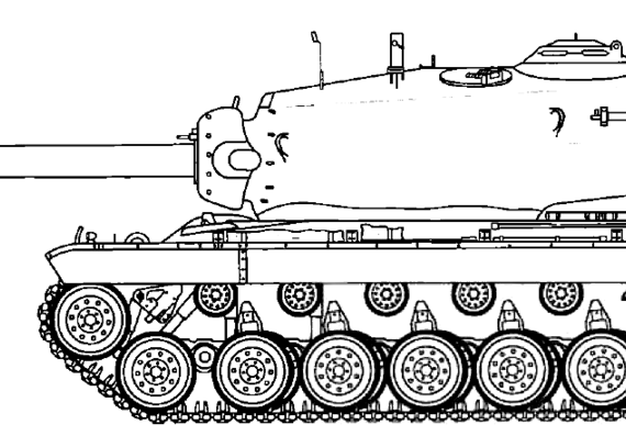 Танк T-30 - чертежи, габариты, рисунки