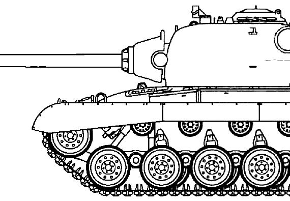Танк T-32 - чертежи, габариты, рисунки