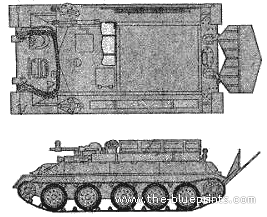Tank T-34-85 Recovery Tractor - drawings, dimensions, figures