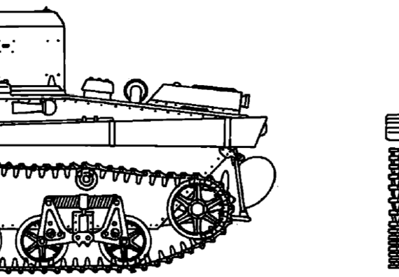 Танк T-37 Model (1934) - чертежи, габариты, рисунки