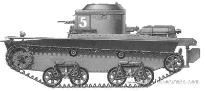 Танк T-38 (1937) - чертежи, габариты, рисунки