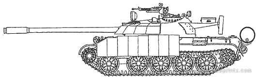 Танк T-55 Enigma (Iraq) - чертежи, габариты, рисунки