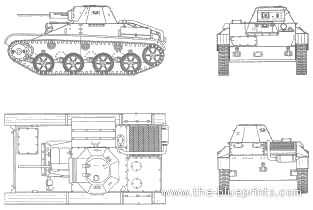 Танк T-60 Light Tank (1941) - чертежи, габариты, рисунки