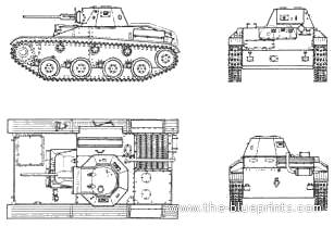 T-60 Light Tank (1942) - drawings, dimensions, pictures