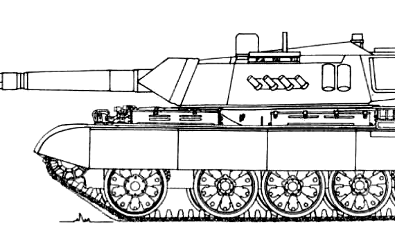 Tank T-69 - drawings, dimensions, figures