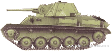 Танк T-70M - чертежи, габариты, рисунки