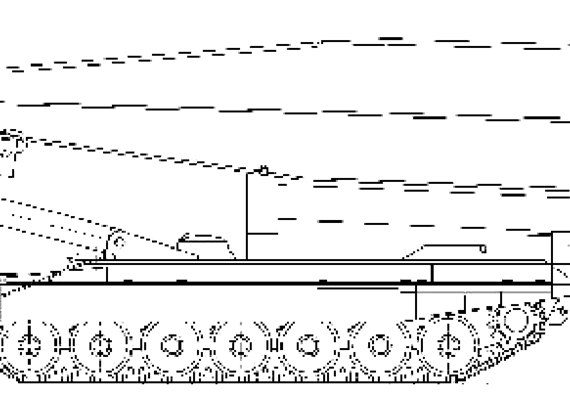 Танк T-72 Bridge Layer - чертежи, габариты, рисунки