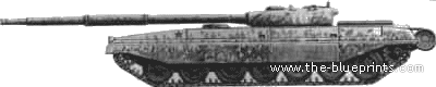 Tank T-94 - drawings, dimensions, figures