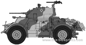 Tank T17E1 Staghound A-C Mk.I - drawings, dimensions, figures