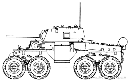 Танк T18 Boarhound - чертежи, габариты, рисунки