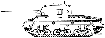 Tank T22 Chrysler - drawings, dimensions, pictures