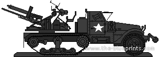 Tank T28E1 MGC - drawings, dimensions, figures