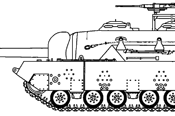 Tank T95 - drawings, dimensions, figures