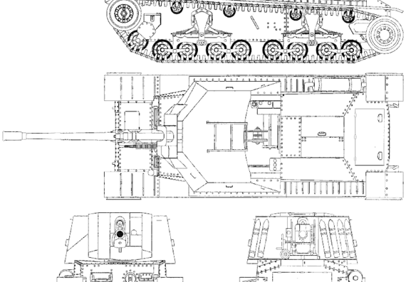 Tank TACAM R-2 - drawings, dimensions, figures