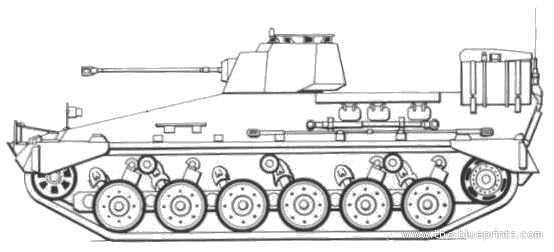 Tank TAMSE VCTP (Tanque Argentina Mediano) - drawings, dimensions, pictures