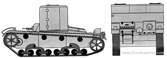 Tank TB-26 - drawings, dimensions, figures