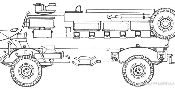 Tank TFM Casspir (Argentina) - drawings, dimensions, pictures