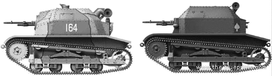 Tank TK-S Panzerkampfwagen - drawings, dimensions, figures