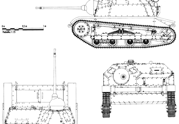 Tank TKS - drawings, dimensions, figures