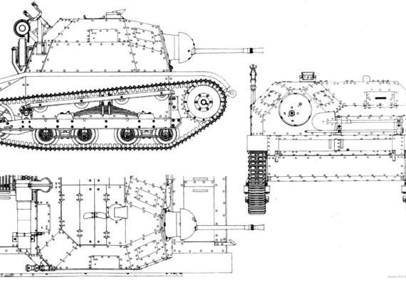 Tank TKS 20mm - drawings, dimensions, figures