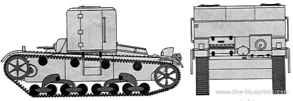 Tank TP-26 - drawings, dimensions, figures