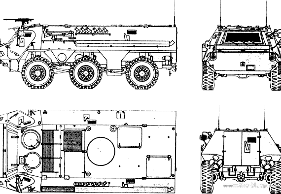 Tank TPz 1 A1 Fuchs - drawings, dimensions, figures