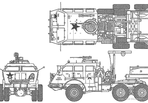 Tank Transporter Dragon Wag - drawings, dimensions, pictures