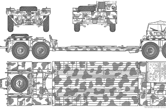 Танк Tank Transporter Sd. Ad. 116 - чертежи, габариты, рисунки