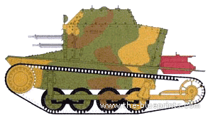Tank Tc.Vz.33 CKD-P.1 - drawings, dimensions, figures