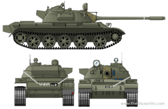 Tank Tiran 4 - drawings, dimensions, figures