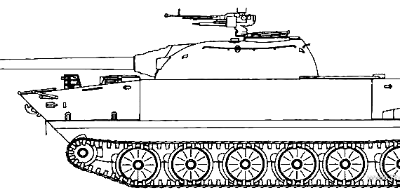 Танк Type-63 - чертежи, габариты, рисунки