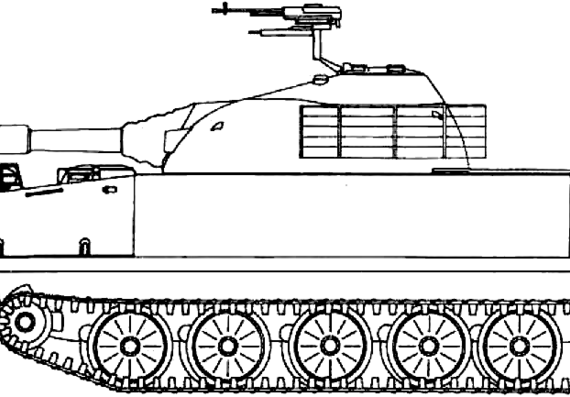 Танк Type-63A - чертежи, габариты, рисунки