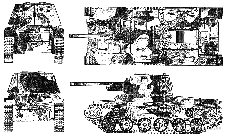 Tank Type 1 Ho-Ni - drawings, dimensions, figures