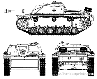 Танк Type 42 10.5cm Strumhaubitze - чертежи, габариты, рисунки
