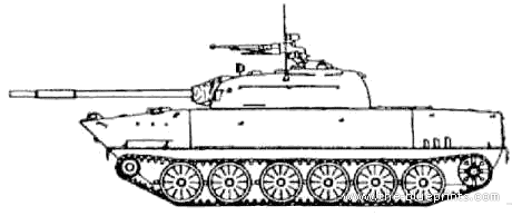 Танк Type 63 (China) - чертежи, габариты, рисунки