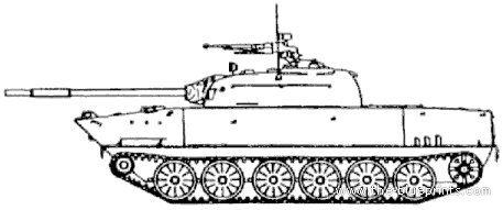 Танк Type 63 (North Korea) - чертежи, габариты, рисунки