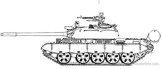 Танк Type 69-II B (China) - чертежи, габариты, рисунки