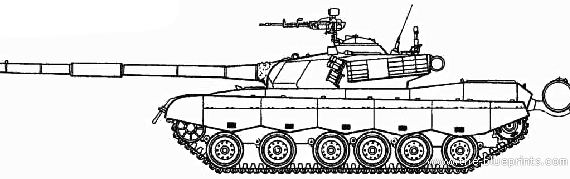Танк Type 85-IIM (China) - чертежи, габариты, рисунки